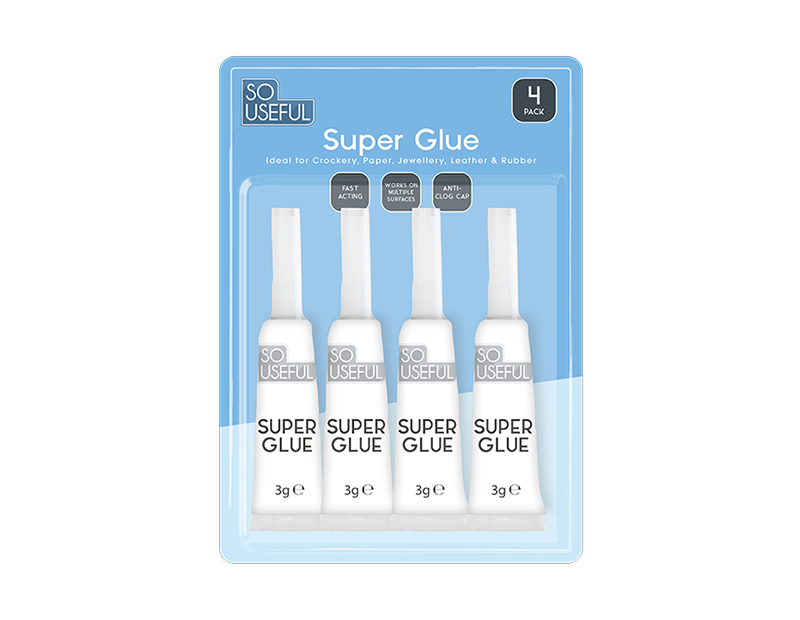 Wholesale Super Glue 4pk CDU