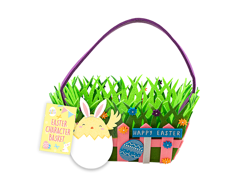 Wholesale Easter Felt Character Basket