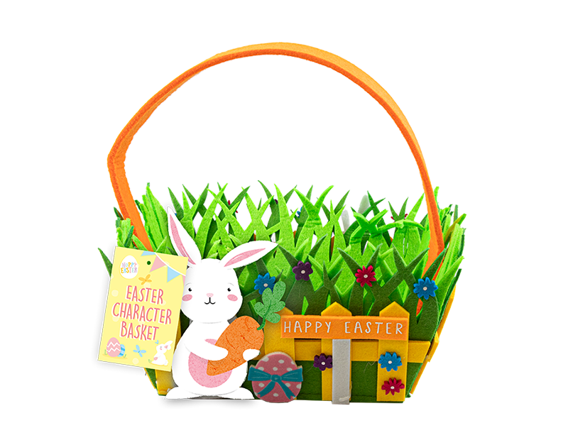 Wholesale Easter Felt Character Basket