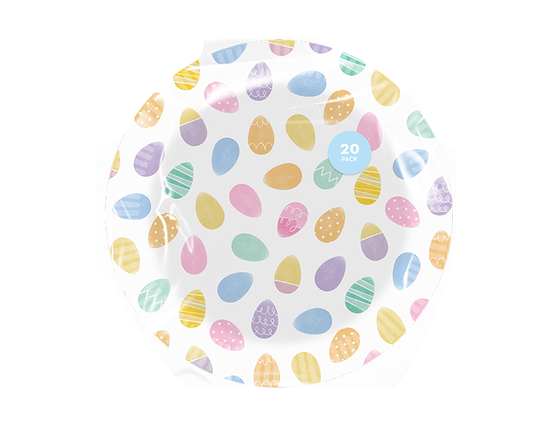 Wholesale Easter Printed Paper Plates 20pk PDQ