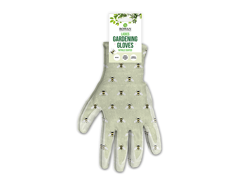 Wholesale Ladies Printed Nitrile Coated Gloves