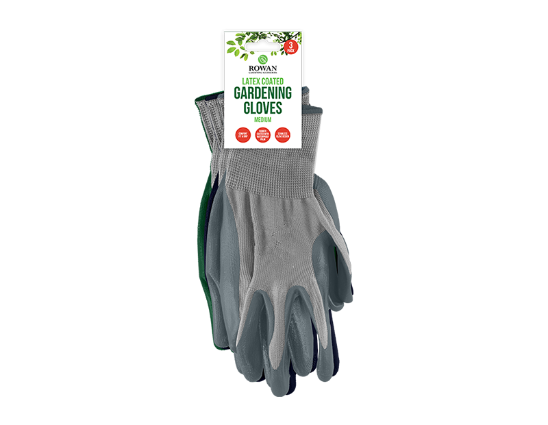 Wholesale Latex Coated Gardening Gloves 3pk