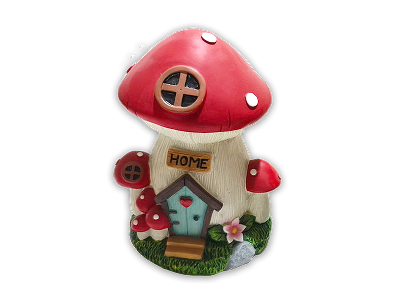 Wholesale Resin Mushroom House 17cm