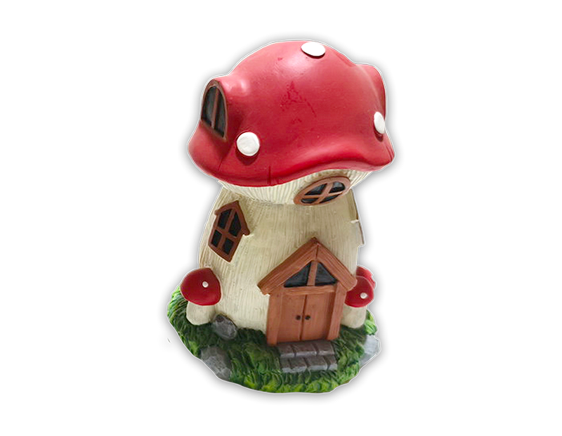 Wholesale Resin Mushroom House 17cm