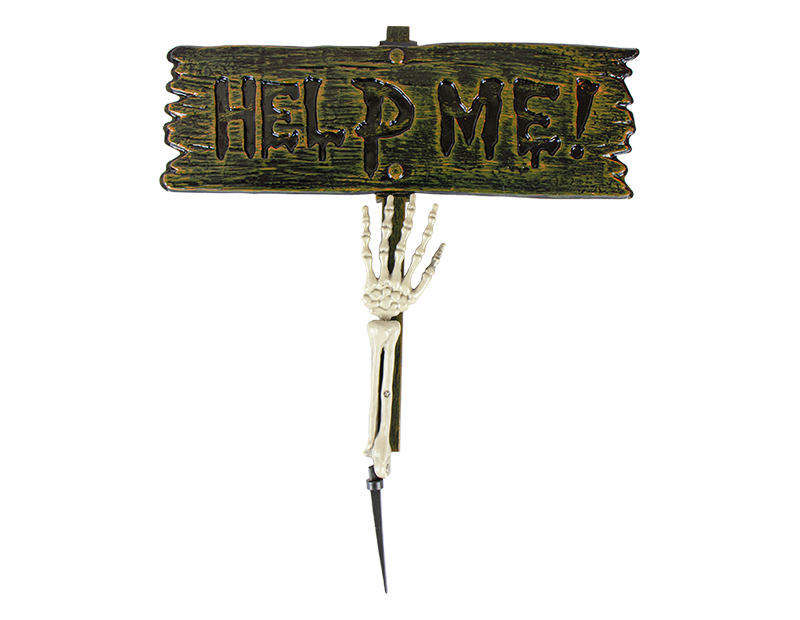 Wholesale Halloween Help Me Garden Stake