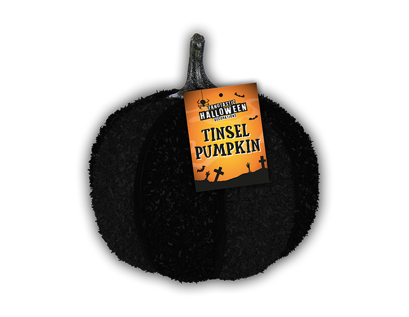 Wholesale Halloween Tinsel Pumpkin 14cm