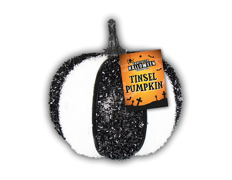 Wholesale Halloween Tinsel Pumpkin 14cm