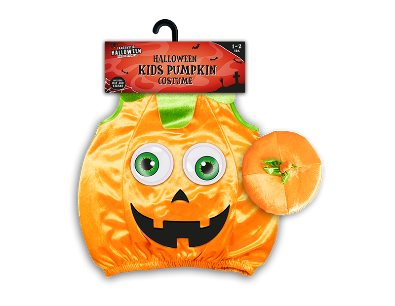 Wholesale Halloween Kids Pumpkin Costume