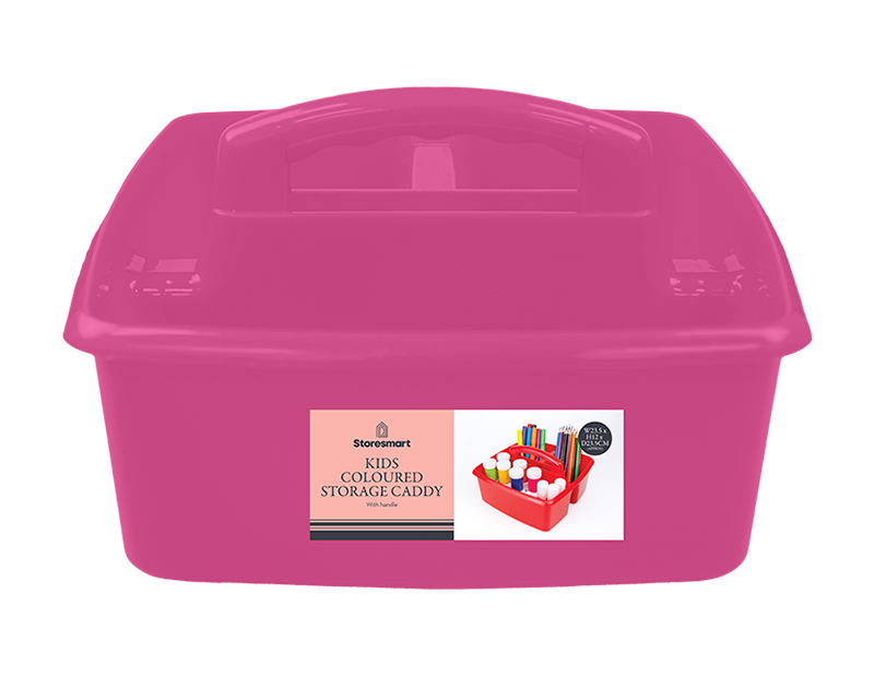 Wholesale Kids Coloured Storage Caddy with Handle