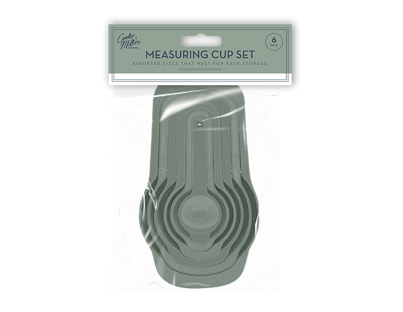 Wholesale Natural Measuring Cup Set 6pk