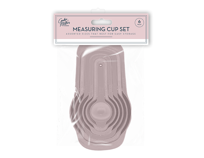 Wholesale Natural Measuring Cup Set 6pk