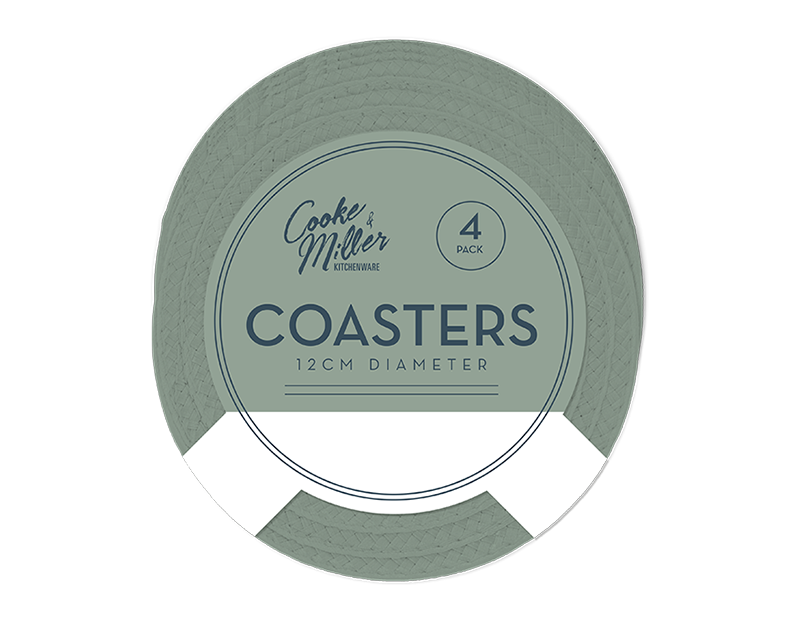 Wholesale Natural Coasters 4pk Dia. 12cm