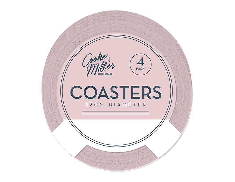 Wholesale Natural Coasters 4pk Dia. 12cm