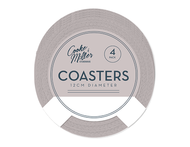 Wholesale Natural Coasters 4pk Dia. 12cm