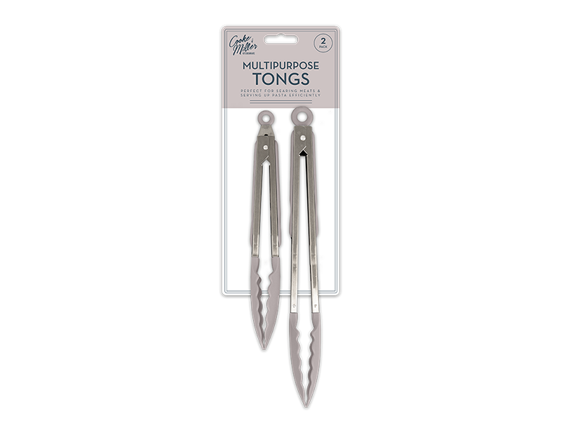 Wholesale Natural Multipurpose Tongs 2pk