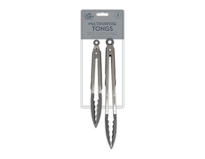 Wholesale Natural Multipurpose Tongs 2pk