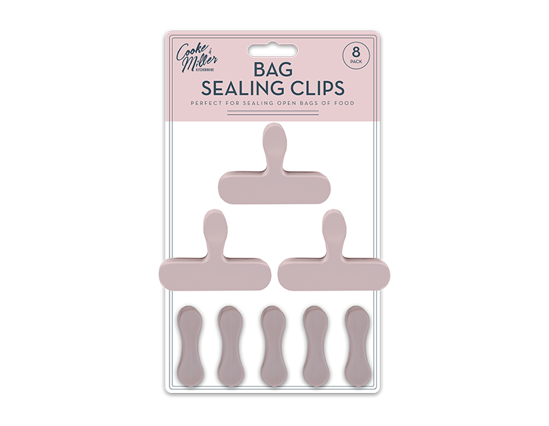 Wholesale Natural Bag Sealing Clips 8pk