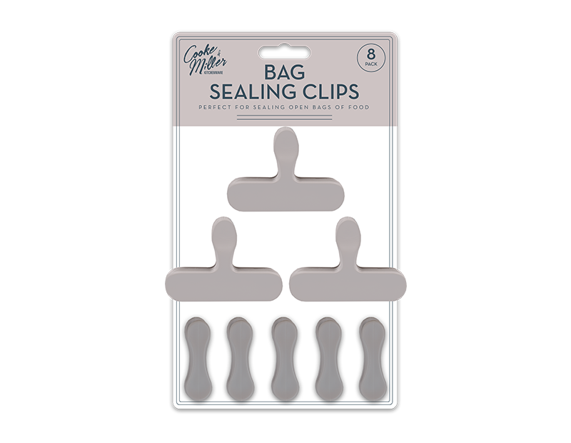 Wholesale Natural Bag Sealing Clips 8pk