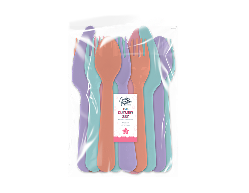 Wholesale Girls Cutlery Set 18pk PDQ