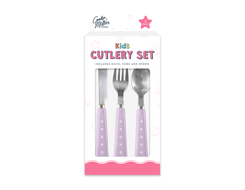 Wholesale Fairy 3 Piece Cutlery Set PDQ