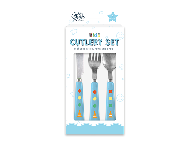 Wholesale Transport 3 Piece Cutlery Set PDQ