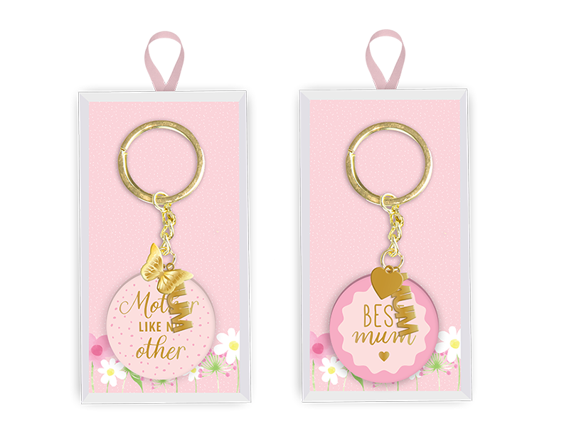 Wholesale Mother's Day Metal Keyring PDQ