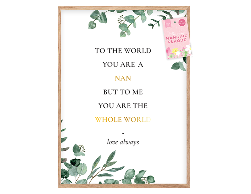 Wholesale Hanging Plaque with Quote PDQ