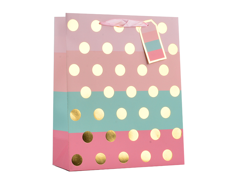 Wholesale Girls Foiled Large Gift Bag 30x42x12cm