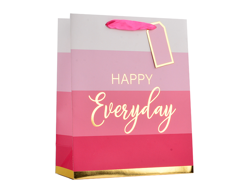 Wholesale Girls Foiled Large Gift Bag 30x42x12cm