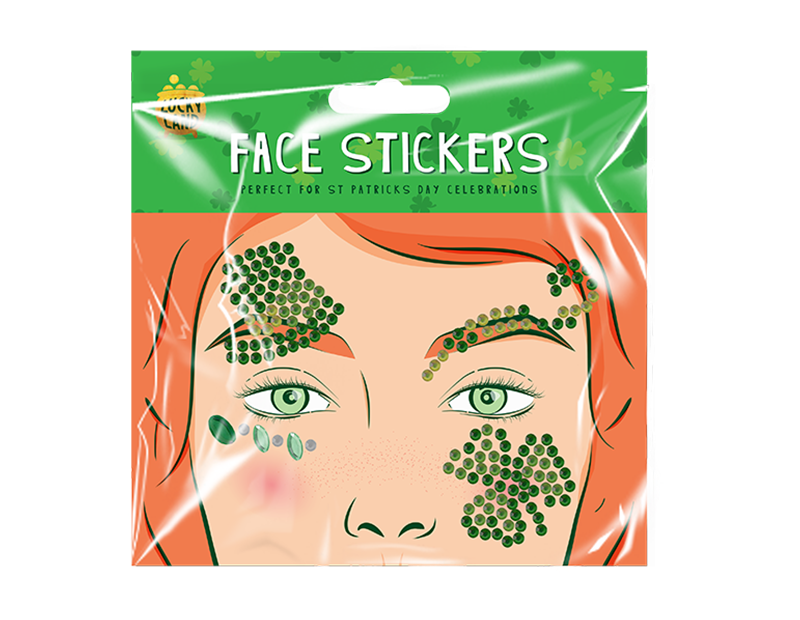 Wholesale St. Patrick's Day Face Sticker