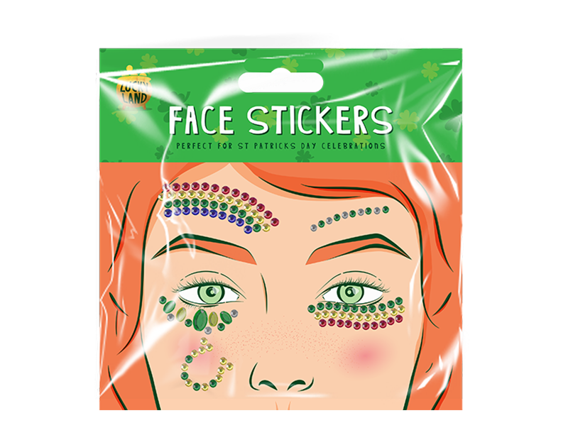 Wholesale St. Patrick's Day Face Sticker