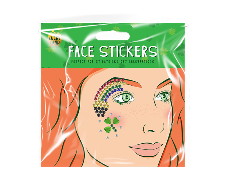 Wholesale St. Patrick's Day Face Sticker