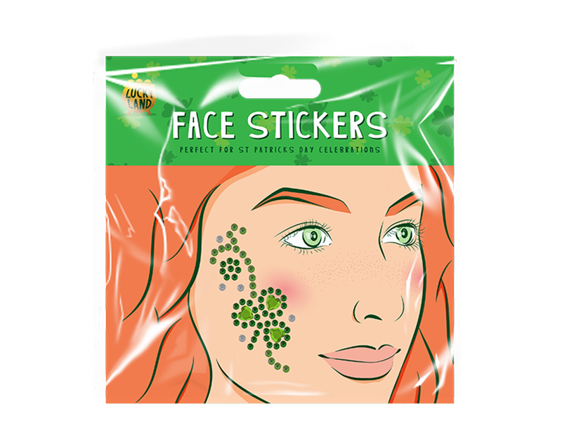 Wholesale St. Patrick's Day Face Sticker