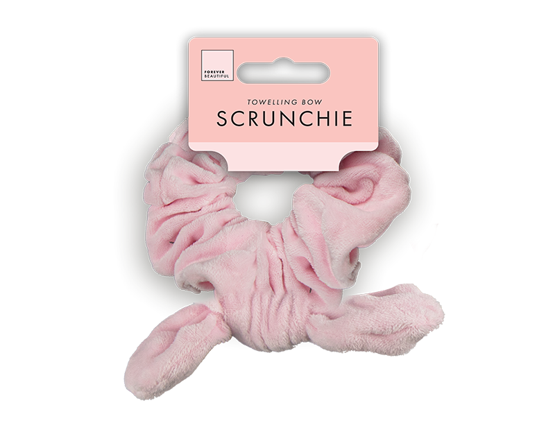 Wholesale Toweling Bow Scrunchie