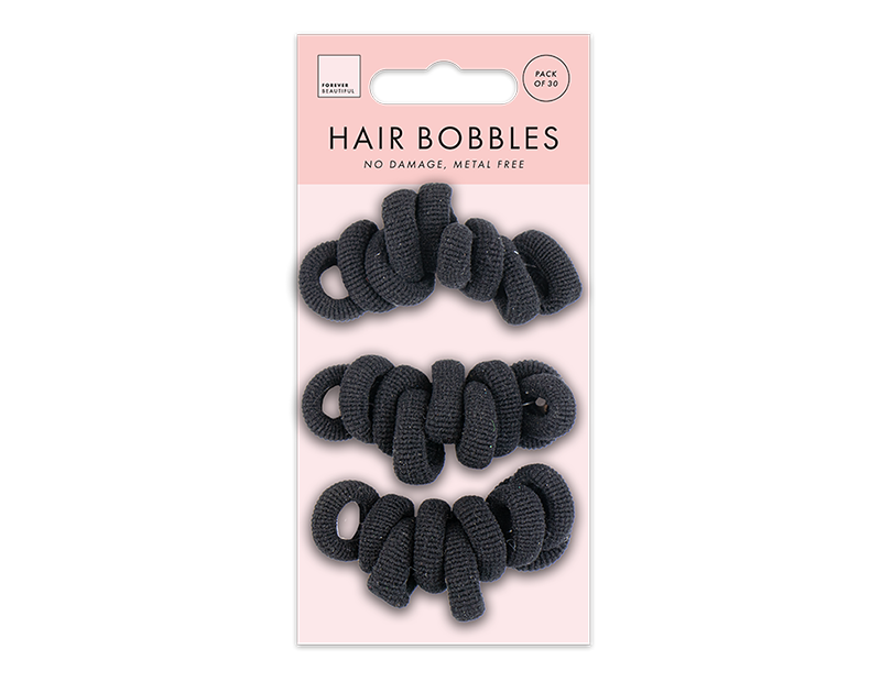 Wholesale Mini Rolled Hair Bobbles 30pk