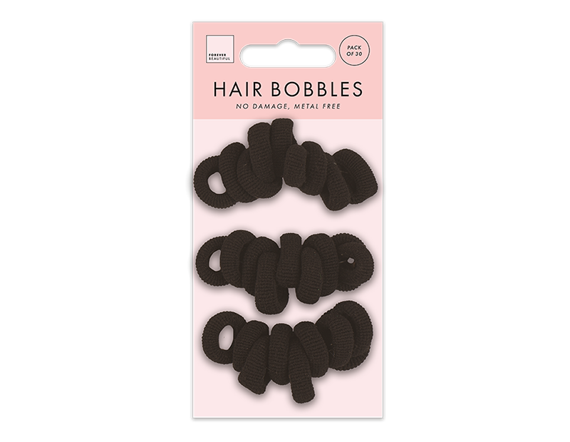 Wholesale Mini Rolled Hair Bobbles 30pk