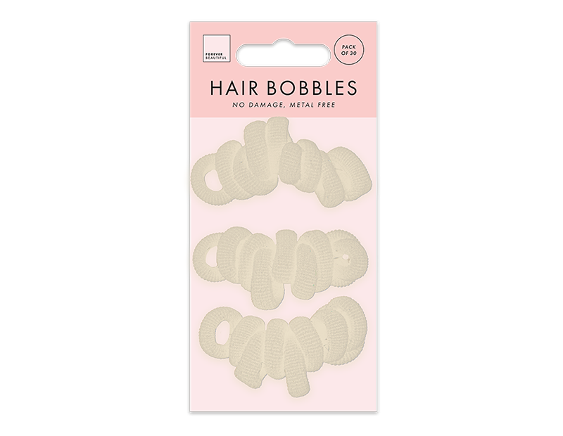 Wholesale Mini Rolled Hair Bobbles 30pk