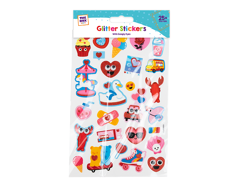 Wholesale Girls Googly Eyes Glitter Stickers