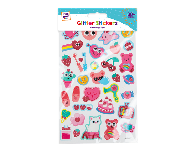 Wholesale Girls Googly Eyes Glitter Stickers