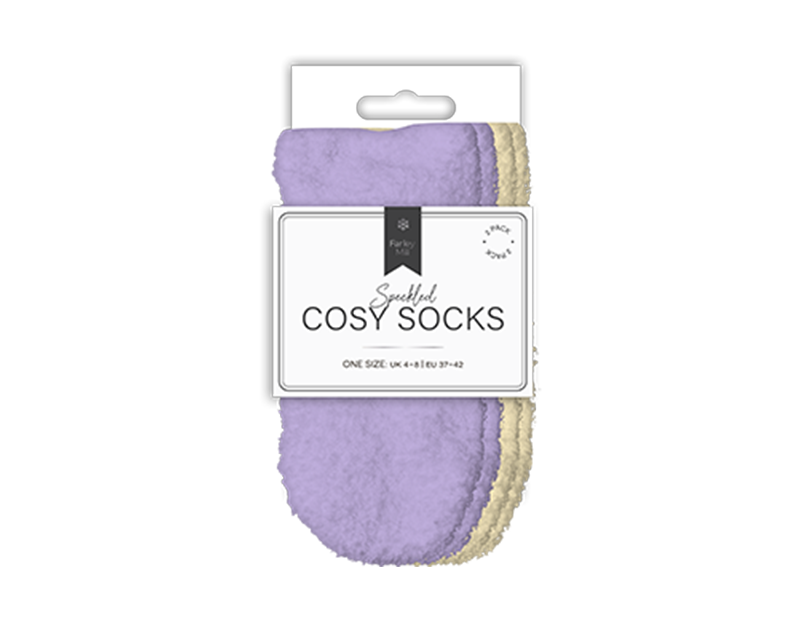 Wholesale Ladies Mixed Cosy Socks 2pk