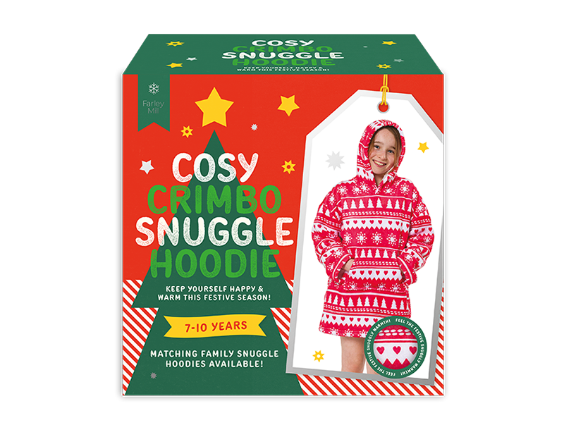 Wholesale Older Kids Printed Snuggle Hoodie