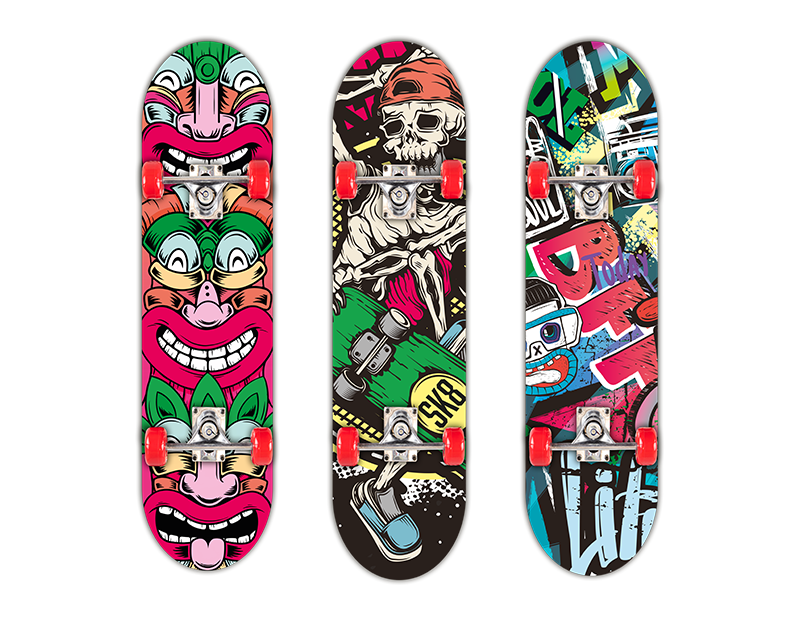 Wholesale Kids Printed Skateboard 31" PDQ