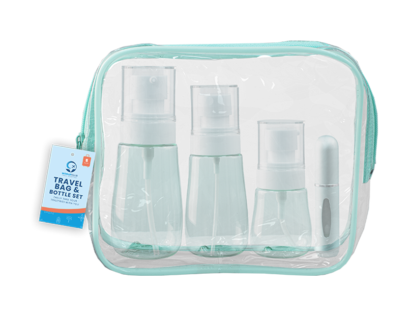 Wholesale Travel Bag and Bottle Set 5pc