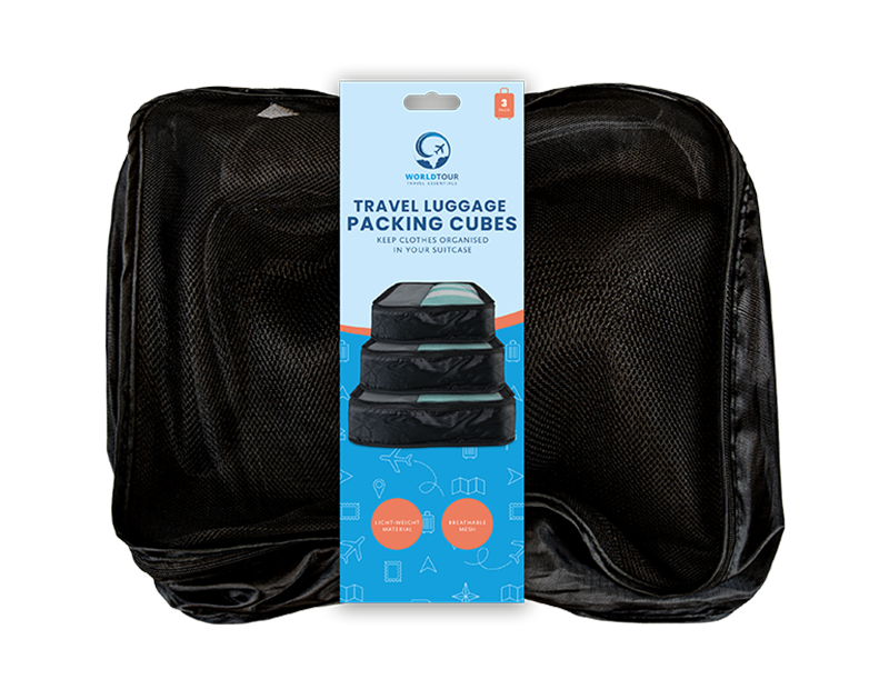 Wholesale Travel Luggage Packing Cubes 3pk