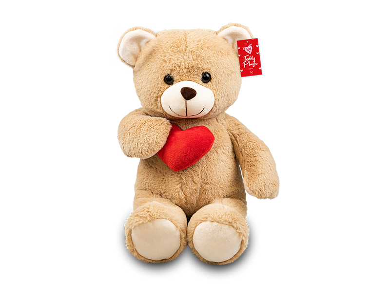 Wholesale Valentines Plush Bear With Heart 49cm