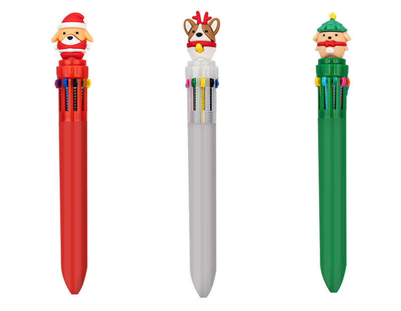 Wholesale Festive Multi-Colour Pen PDQ