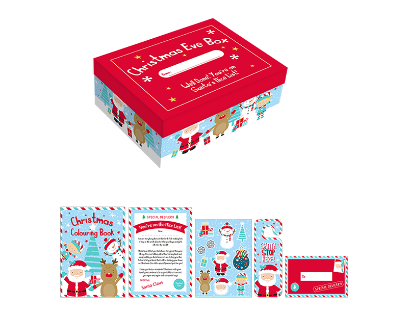 Wholesale Christmas Eve Activity Gift Box 25cm x 20cm