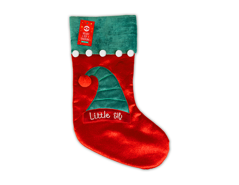 Wholesale Velvet Elf Stocking