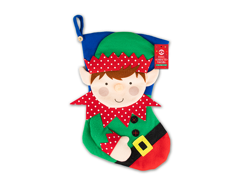 Wholesale Fleece Stocking with 3D Character