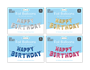 Metallic Happy Birthday Foil Balloons With Clip Strip